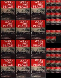 4s0445 LOT OF 41 WAR & PEACE ENGLISH SOUVENIR PROGRAM BOOKS 1966 Sergei Bondarchuk Russian version!