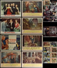 4s0358 LOT OF 25 LOBBY CARDS 1950s-1970s incomplete sets from several different movies!
