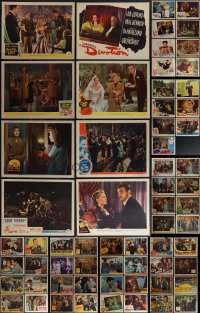 4s0313 LOT OF 79 1940S LOBBY CARDS 1940s great scenes from a variety of different movies!