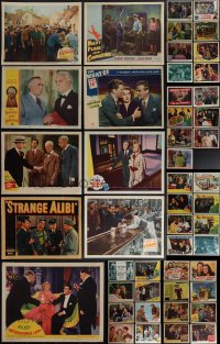 4s0312 LOT OF 80 1940S LOBBY CARDS 1940s great scenes from a variety of different movies!