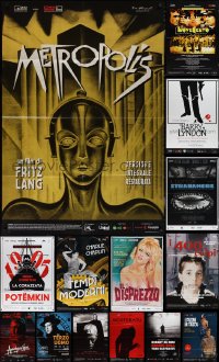 4s0099 LOT OF 18 FOLDED RE-RELEASES OF CLASSIC MOVIES ITALIAN ONE-PANELS R2010s Metropolis & more!