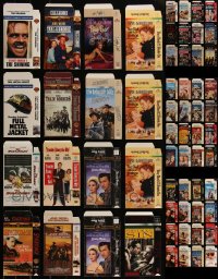 4s0885 LOT OF 76 UNFOLDED VHS COVERS 1980s-2000s a variety of different movies!