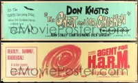 4s0002 LOT OF 3 PAPER BANNERS 1960s great images from a variety of different movies!