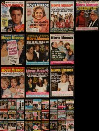 4s0392 LOT OF 37 MOVIE MIRROR MAGAZINES 1960s-1970s filled with great images & information!