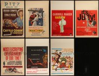 4s0073 LOT OF 7 UNFOLDED WINDOW CARDS 1950s-1960s great images from a variety of movies!