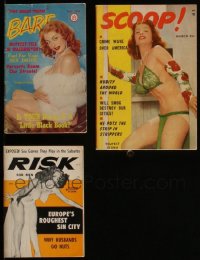 4s0876 LOT OF 3 SEXPLOITATION DIGEST MAGAZINES WITH TEMPEST STORM COVERS 1950s sexy images!