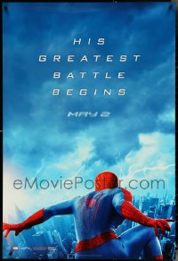 4s1010 LOT OF 5 UNFOLDED SINGLE-SIDED 27X40 AMAZING SPIDER-MAN 2 TEASER ONE-SHEETS 2014 Garfield