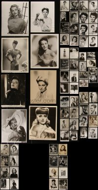 4s0732 LOT OF 72 1930S-50S 8X10 STILLS OF ACTRESSES 1930s-1950s portraits of beautiful women!