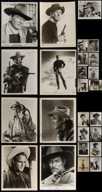 4s0780 LOT OF 25 1950S-70S 8X10 STILLS OF WESTERN HEROES 1950s-1970s John Wayne, Clint Eastwood!
