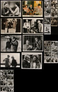 4s0768 LOT OF 31 1940S-90S 8X10 STILLS OF DIRECTORS WITH ACTORS 1940s-1990s great candid images!