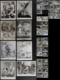 4s0751 LOT OF 45 1940S-70S WALT DISNEY ANIMATION 8X10 STILLS 1940s-1970s great cartoon images!