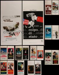 4s0621 LOT OF 21 FORMERLY FOLDED ITALIAN LOCANDINAS 1960s-2000s a variety of movie images!