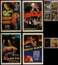 4s0050 LOT OF 10 UNIVERSAL MASTERPRINTS 2001 all the best horror movies including Dracula & Mummy!