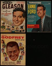 4s0443 LOT OF 3 TV MAGAZINES 1950s Jackie Gleason, Tennessee Ernie Ford, Arthur Godfrey & gang!