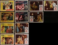 4s0377 LOT OF 11 GINA LOLLOBRIGIDA LOBBY CARDS 1950s-1960s incomplete sets from several of her movies!