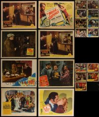 4s0366 LOT OF 21 GEORGE SANDERS LOBBY CARDS 1940s-1950s incomplete sets from several of his movies!
