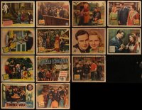 4s0373 LOT OF 13 LOBBY CARDS 1930s-1940s incomplete sets from a variety of different movies!