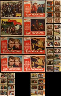 4s0329 LOT OF 58 COWBOY WESTERN LOBBY CARDS 1940s-1950s incomplete sets from several movies!
