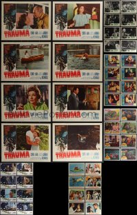 4s0337 LOT OF 48 1960S HORROR/SCI-FI LOBBY CARDS 1960s complete sets from six different movies!