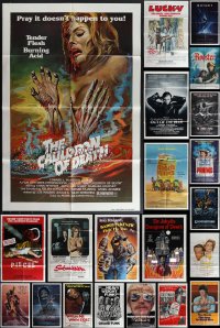 4s0257 LOT OF 23 FOLDED ONE-SHEETS 1970s-1980s great images from a variety of different movies!