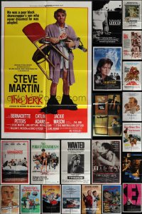 4s0221 LOT OF 80 FOLDED ONE-SHEETS 1970s-1980s great images from a variety of different movies!