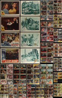 4s0299 LOT OF 285 LOBBY CARDS 1940s-1960s incomplete sets from a variety of different movies!
