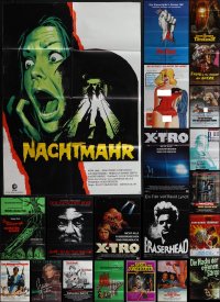 4s0542 LOT OF 25 FOLDED GERMAN A1 POSTERS 1970s-1980s great images from a variety of movies!