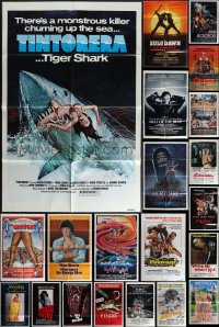 4s0253 LOT OF 26 FOLDED ONE-SHEETS 1970s-1980s great images from a variety of different movies!