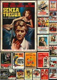 4s0098 LOT OF 21 FOLDED ITALIAN ONE-PANELS 1960s-1970s great images from a variety of movies!
