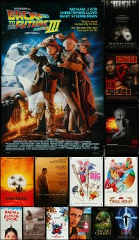 4s0983 LOT OF 18 UNFOLDED DOUBLE-SIDED 27X40 ONE-SHEETS 1990s a variety of movie images!