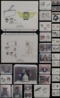 4s0557 LOT OF 35 GREMLINS 2 CONCEPT ART 8X10 PHOTOS 1990 sketches of cool movie merchandise!