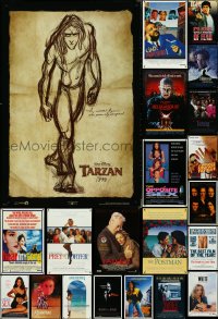 4s0968 LOT OF 23 UNFOLDED MOSTLY SINGLE-SIDED 27X40 & 27X41 ONE-SHEETS 1990s cool movie images!