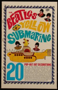 4t0039 YELLOW SUBMARINE softcover book 1968 with 20 psychedelic pop-out art of the Beatles!