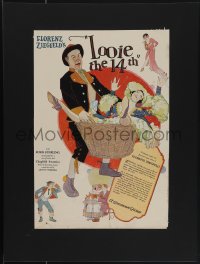 4t0012 LOOIE THE 14TH campaign book page 1930s Ziegfeld's luxurious musical comedy, cool art!