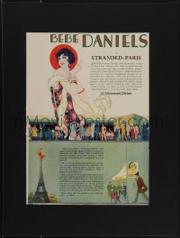 4t0016 STRANDED IN PARIS campaign book page 1926 great different Gabliky art of sexy Bebe Daniels!