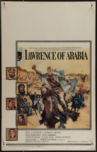 4t0069 LAWRENCE OF ARABIA pre-awards WC 1963 David Lean, best Terpning art of Peter O'Toole on camel!