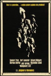 4w0006 JUDGMENT AT NUREMBERG 30x40 1961 Spencer Tracy, Judy Garland, Lancaster, Marlene Dietrich!