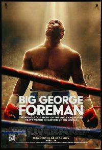 4w0750 BIG GEORGE FOREMAN advance DS 1sh 2023 Miraculous Story of Heavyweight Champion of the World!