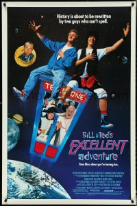 4w0753 BILL & TED'S EXCELLENT ADVENTURE 1sh 1989 Keanu Reeves, Winter, be excellent to each other!