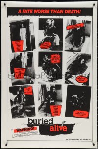 4w0762 BURIED ALIVE 1sh 1984 Joe D'Amato's Buio Omega, a virgin by day, a nympho zombie by night!