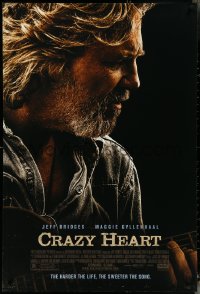 4w0778 CRAZY HEART DS 1sh 2009 great image of country music singer Jeff Bridges!
