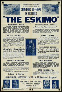 4w0539 LURE OF THE YUKON English double crown 1924 Arthur Jasmine, Novak, The Eskimo!
