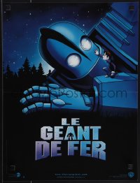 4w0307 IRON GIANT French 16x21 1999 animated modern classic, cool cartoon robot artwork!