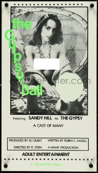 4w0246 GYPSY BALL 13x23 video poster 1980 featuring sexiest Sandy Hill as The Gypsy, ultra rare!