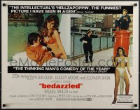 4w0347 BEDAZZLED 1/2sh 1968 classic fantasy, Dudley Moore stares at sexy Raquel Welch as Lust!