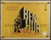 4w0348 BEN-HUR style B 1/2sh 1960 Charlton Heston, William Wyler classic religious epic, chariot art