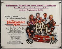 4w0351 CANNONBALL RUN 1/2sh 1981 Burt Reynolds, Farrah Fawcett, Drew Struzan car racing art!