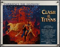 4w0354 CLASH OF THE TITANS 1/2sh 1981 Ray Harryhausen, fantasy art by Greg & Tim Hildebrandt!