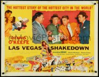 4w0378 LAS VEGAS SHAKEDOWN style A 1/2sh 1955 gambling Dennis O'Keefe in the world's most fabulous city!