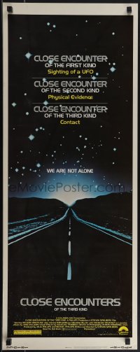 4w0156 CLOSE ENCOUNTERS OF THE THIRD KIND insert 1977 Steven Spielberg sci-fi classic!